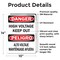 Signmission High Voltage Keep Out Bilingual Danger Sign, Vinyl Decal, 10in W x 14in L, 2PK OS-2PACK-DS-D-1014-L-19391 - alternate 5